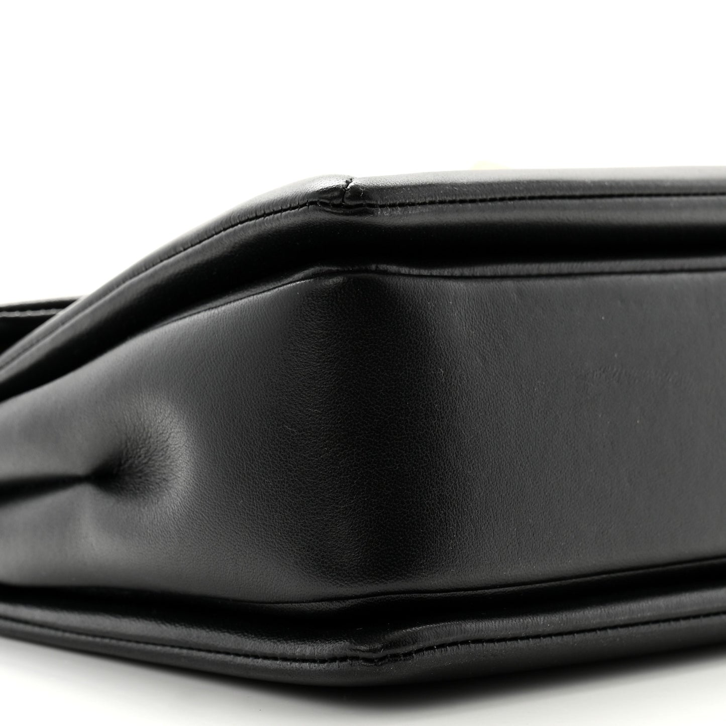 Nappa One Stud Chain Clutch Black