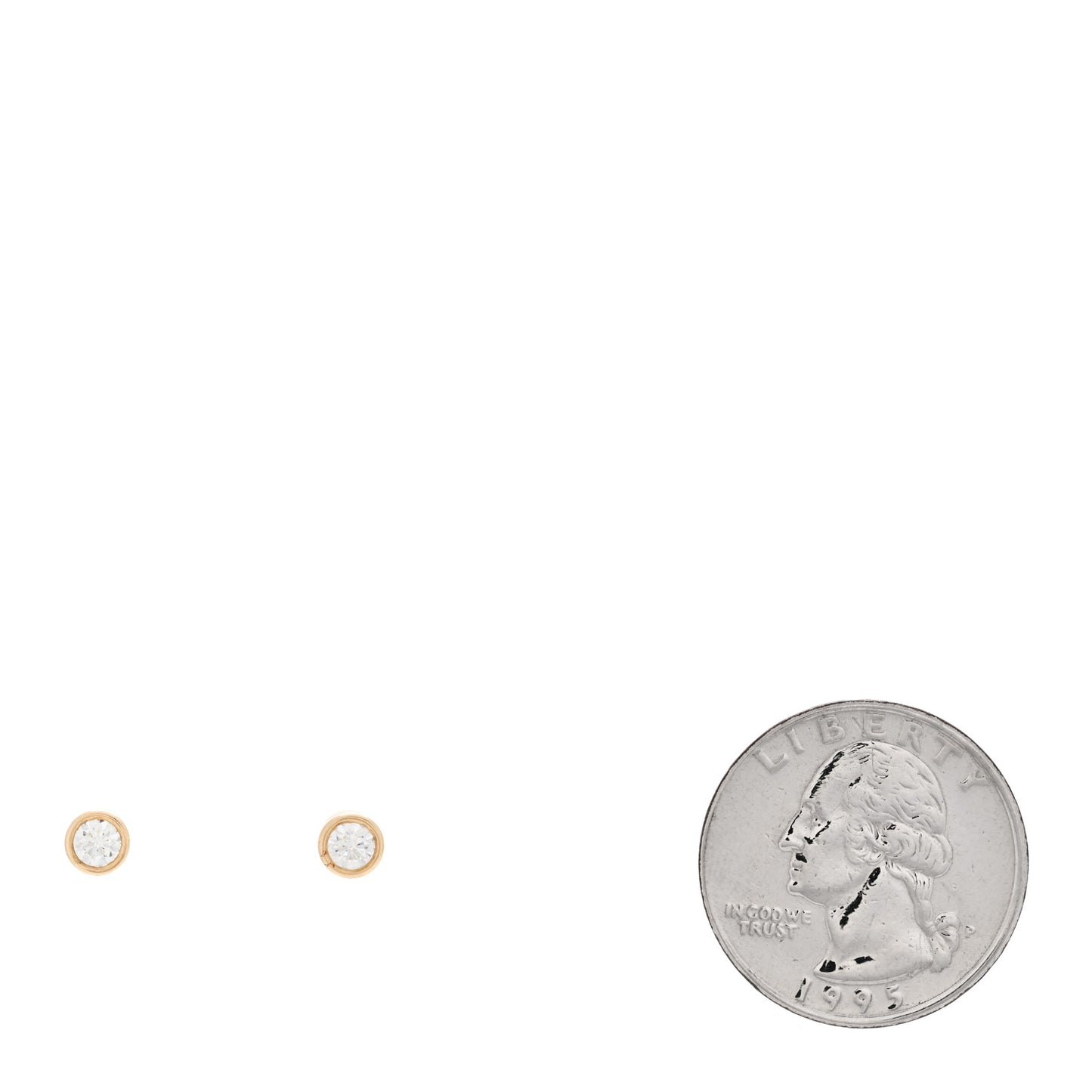 18K Yellow Gold Diamond .32ctw Elsa Peretti Diamonds By The Yard Earrings