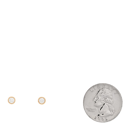 Tiffany 18K Yellow Gold Diamond .32ctw Elsa Peretti Diamonds By The Yard Earrings 2 of 5