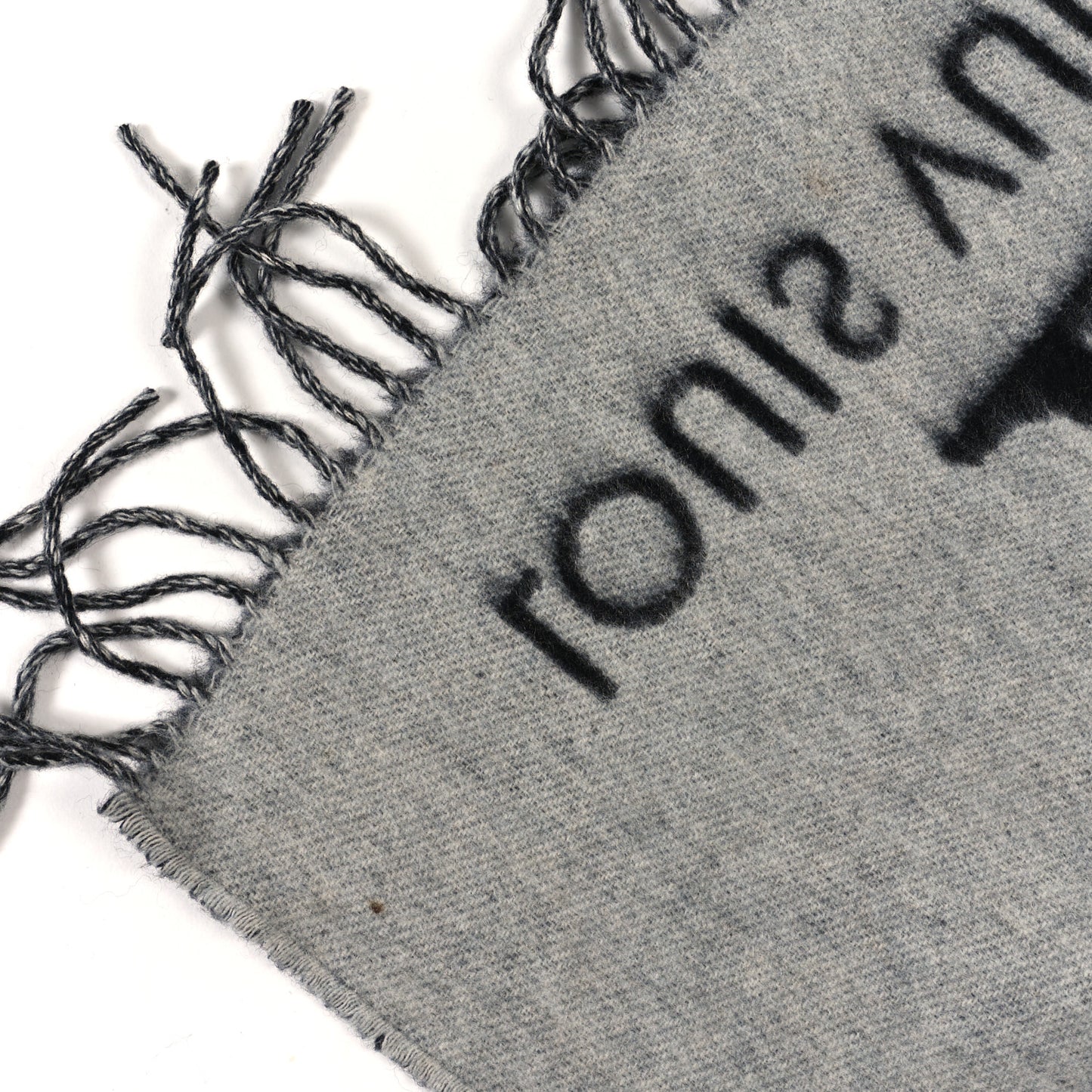 Cashmere Monogram Reykjavik Scarf Black