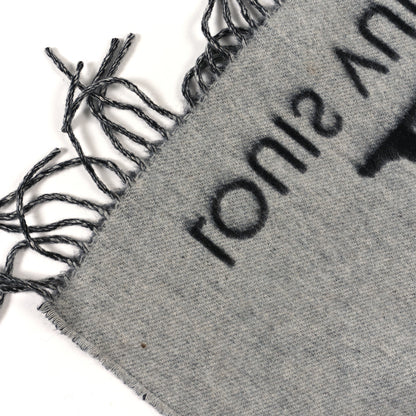 Louis Vuitton Cashmere Monogram Reykjavik Scarf Black 3 of 3