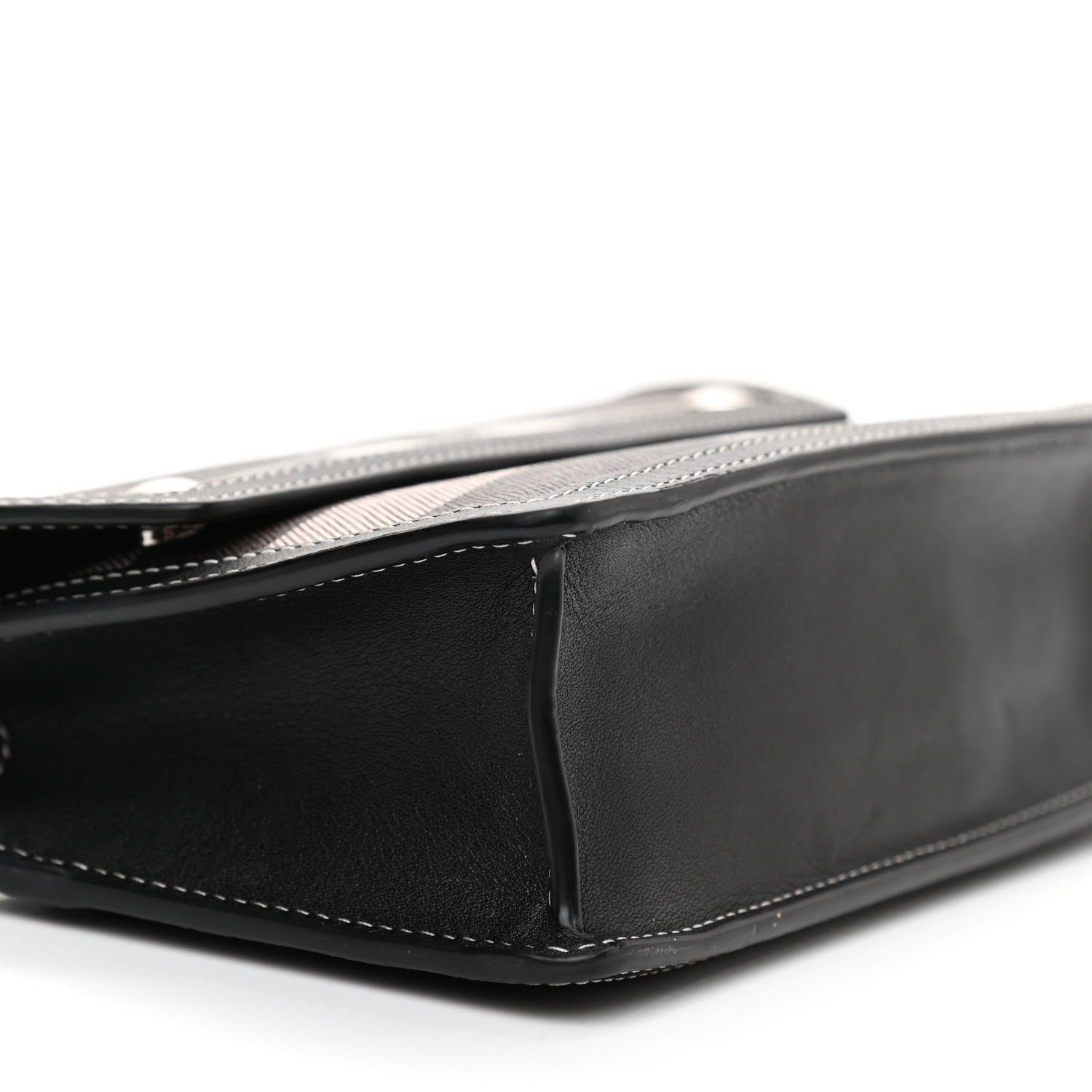 Burberry E-Canvas Giant Check Oscar Crossbody Dark Birch 7 of 8