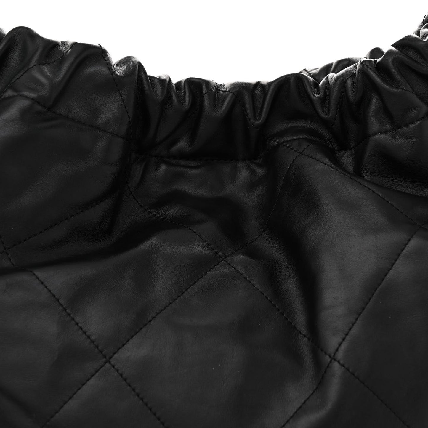 Shiny Calfskin Quilted Chanel 22 Black
