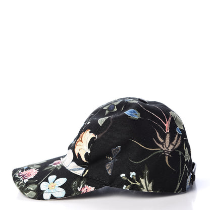 Gucci Canvas Flora Knight Baseball Hat S Black 2 of 7
