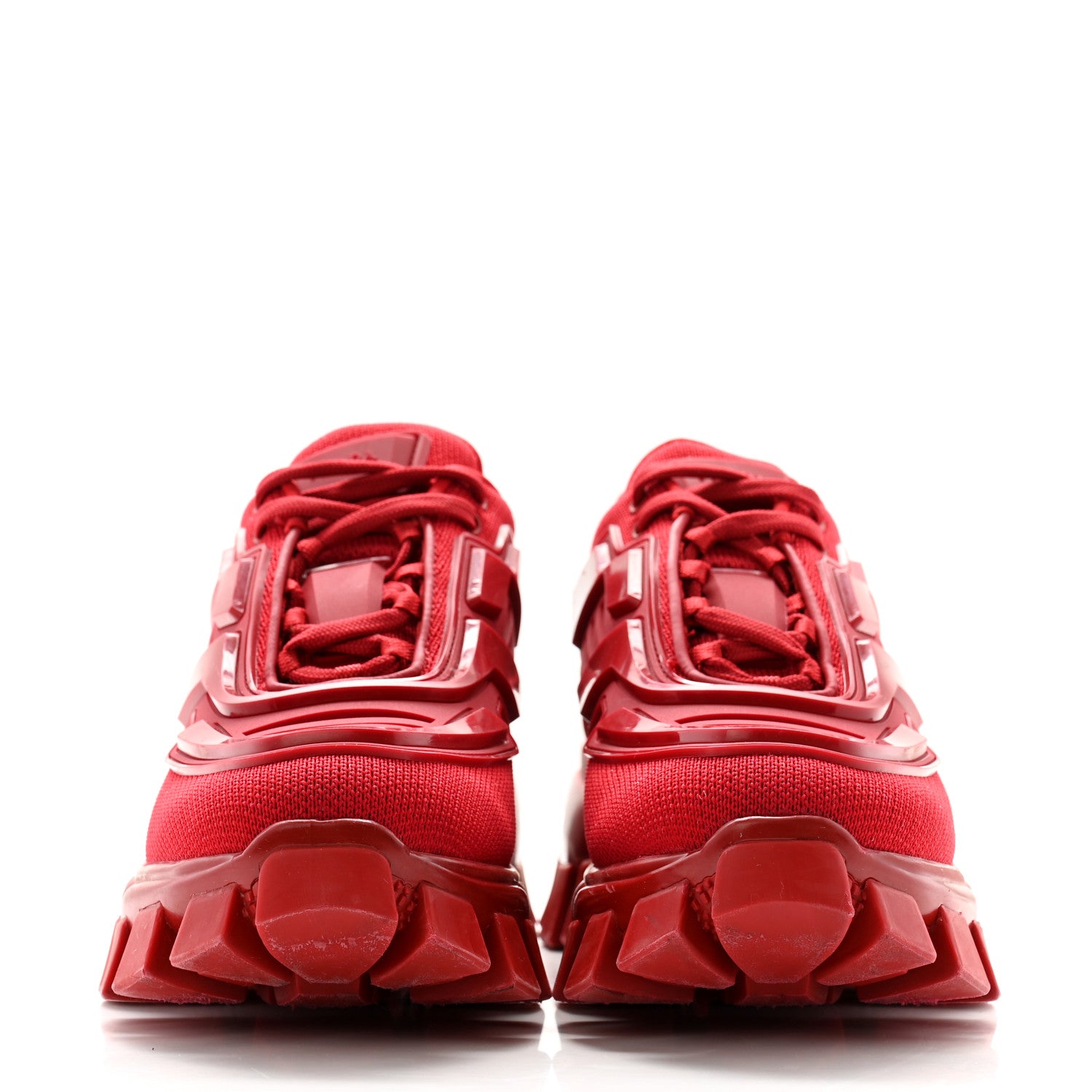 Prada Rubber Knit Fabric Womens Cloudbust Thunder Sneakers 35.5 Barolo 2 of 10