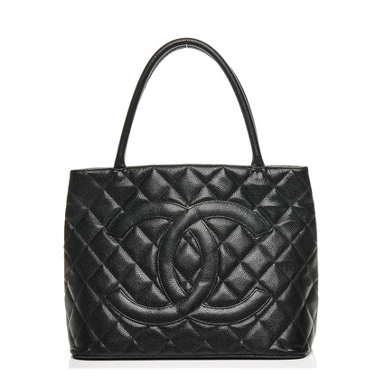 Chanel Caviar Quilted Medallion Tote Black 1 of 8
