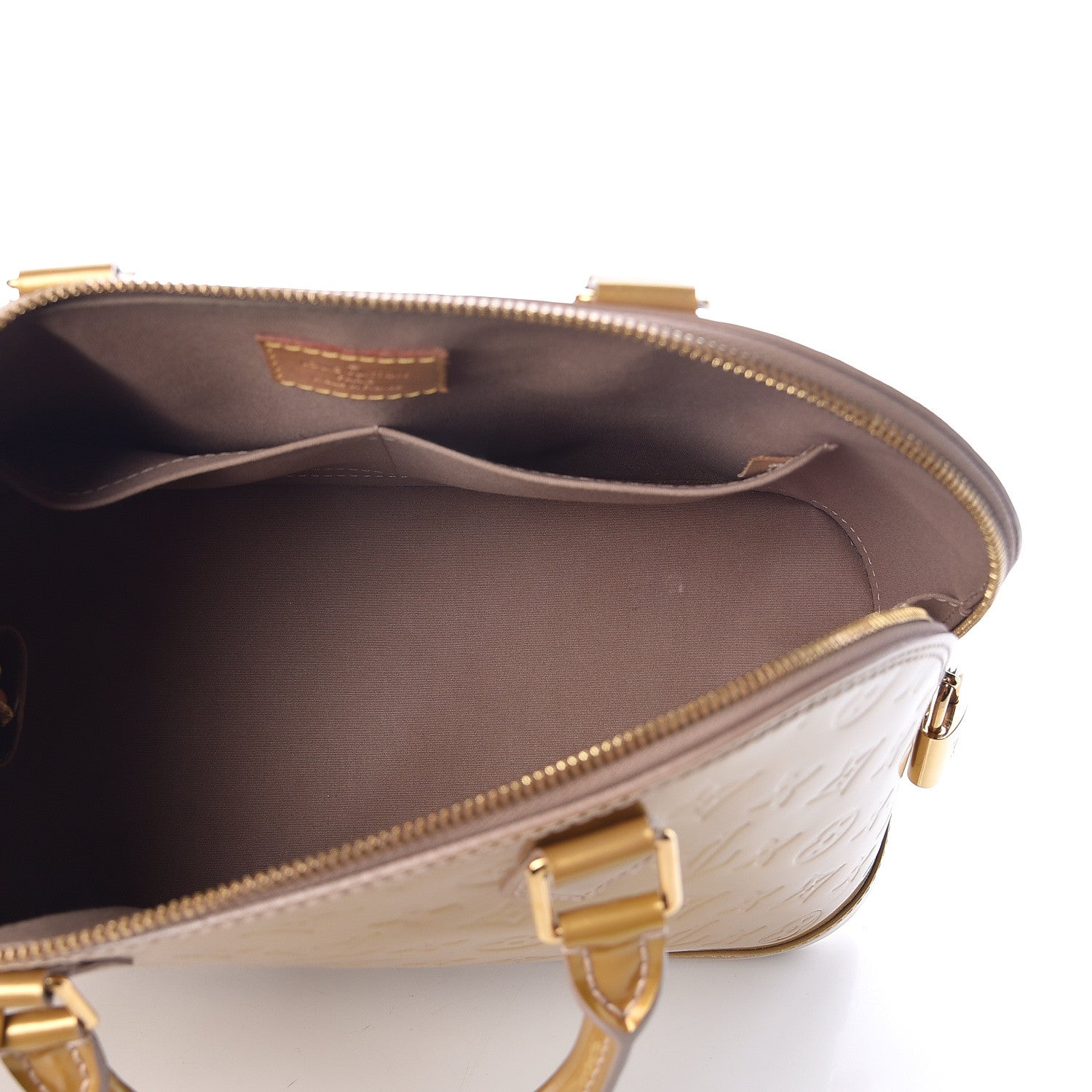 Louis Vuitton Vernis Alma PM Beige Poudre 5 of 9