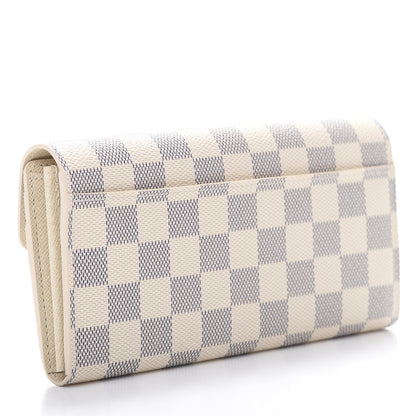 Louis Vuitton Damier Azur Sarah Wallet NM 3 of 10
