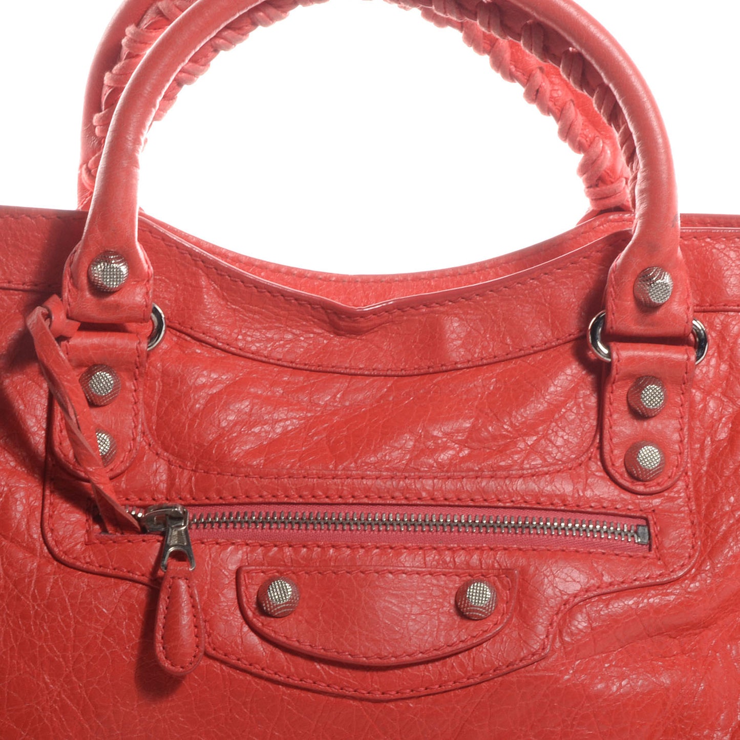 Agneau Giant 12 Silver Hardware City Rose Corail