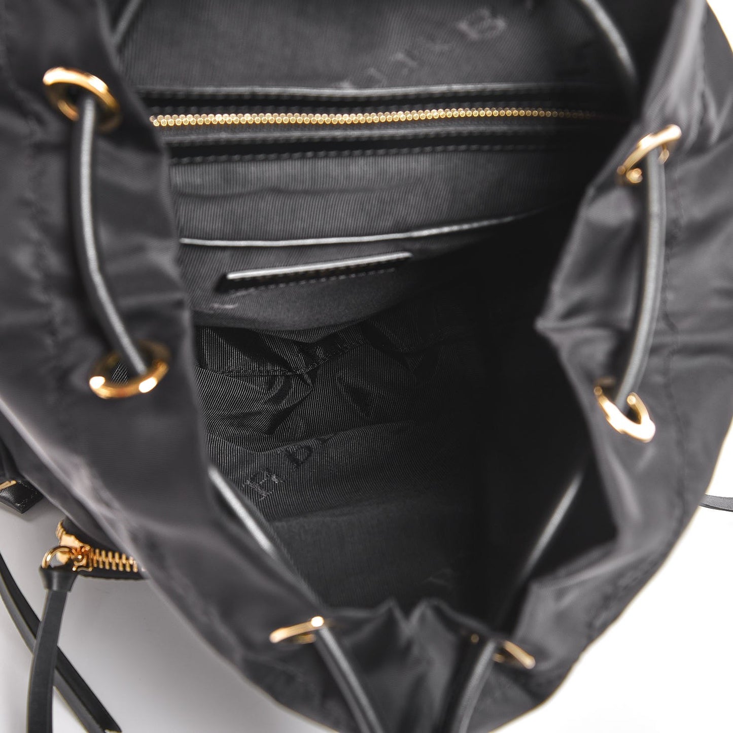 Nylon Medium Rucksack Backpack Black