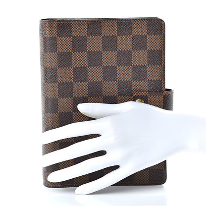Louis Vuitton Damier Ebene Medium Ring Agenda Cover 2 of 7