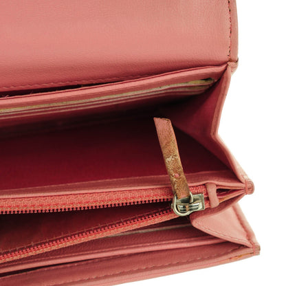 Chanel Lambskin Embossed Camellia Large Gusset Flap Wallet Pink 13 of 14