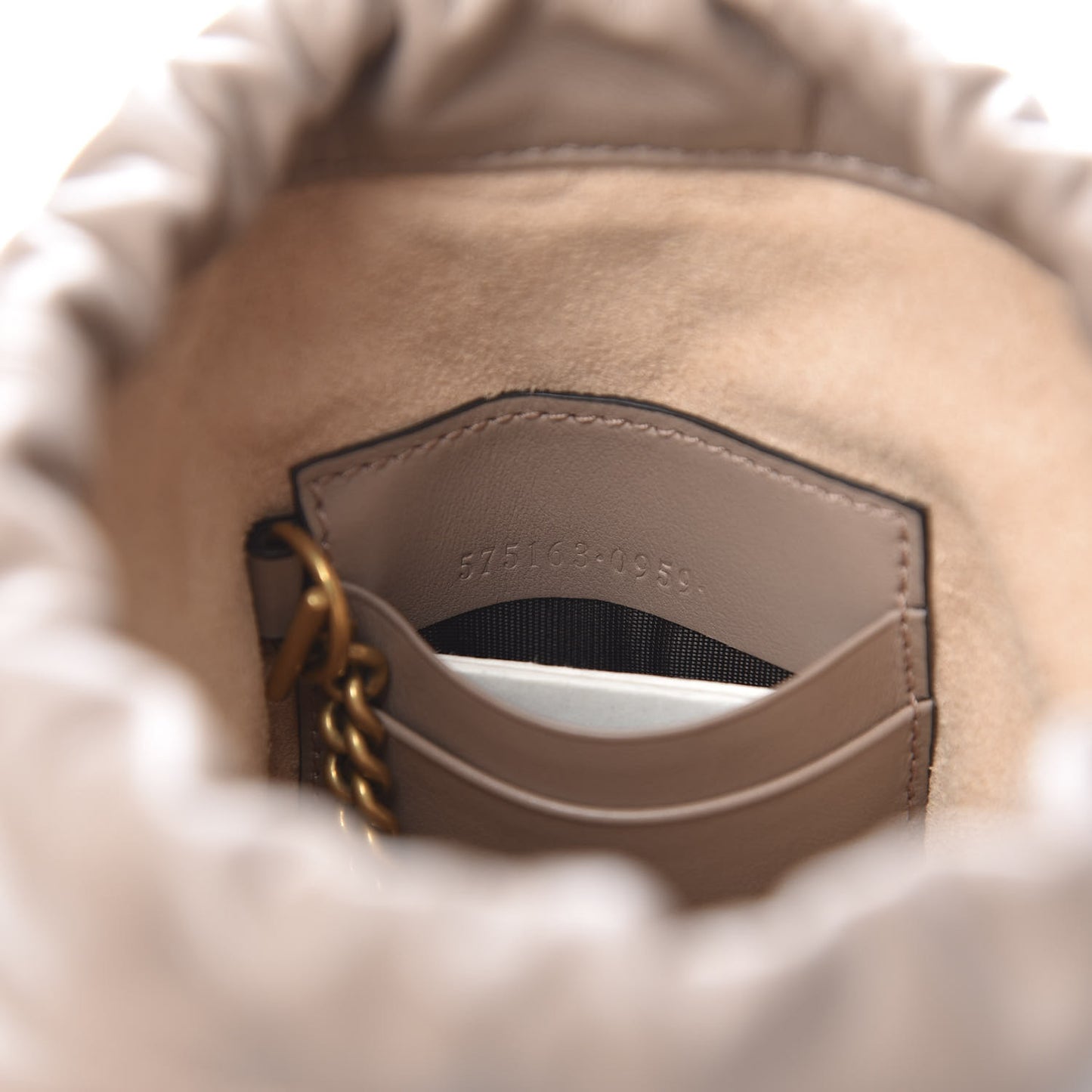 Calfskin Matelasse Mini GG Marmont 2.0 Bucket Bag Porcelain Rose
