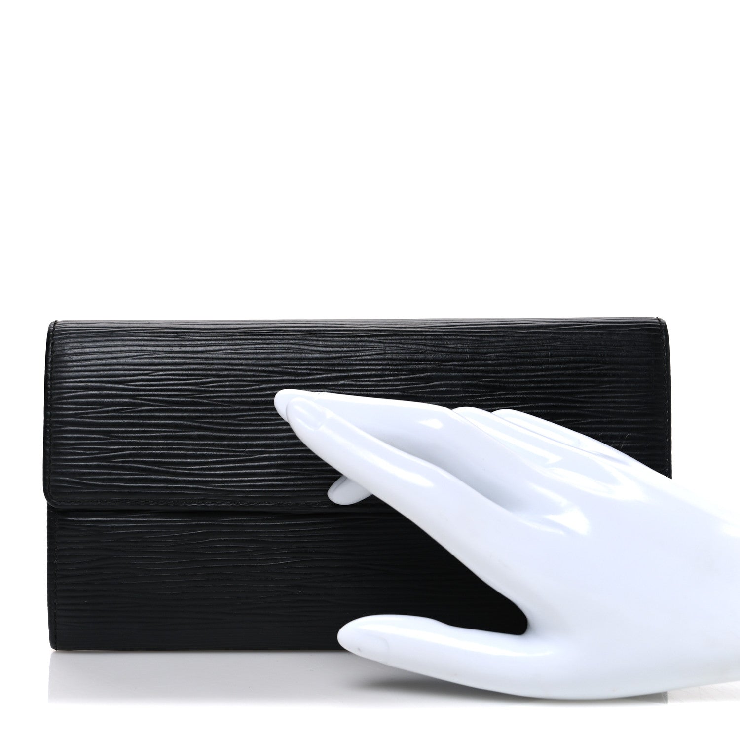 Louis Vuitton Epi Sarah Wallet Black 2 of 7