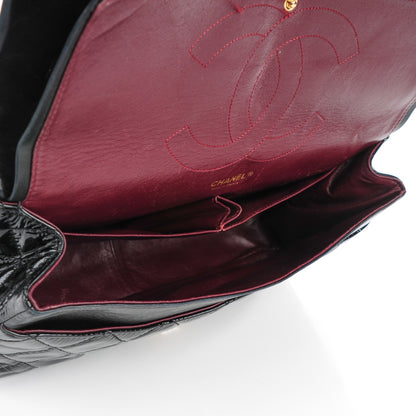 Chanel Distressed Patent Quilted 2.55 Reissue 228 Flap Black 11 of 12