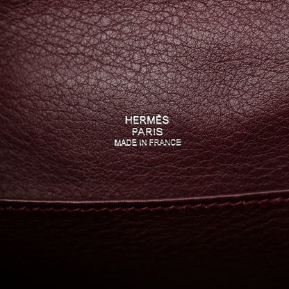 Hermes Evergrain Kelly Pochette Clutch Prune 6 of 9