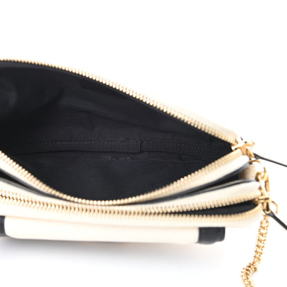Fendi Vitello Grace Matte Bi-Color Easy Baguette Uovo Black 5 of 12