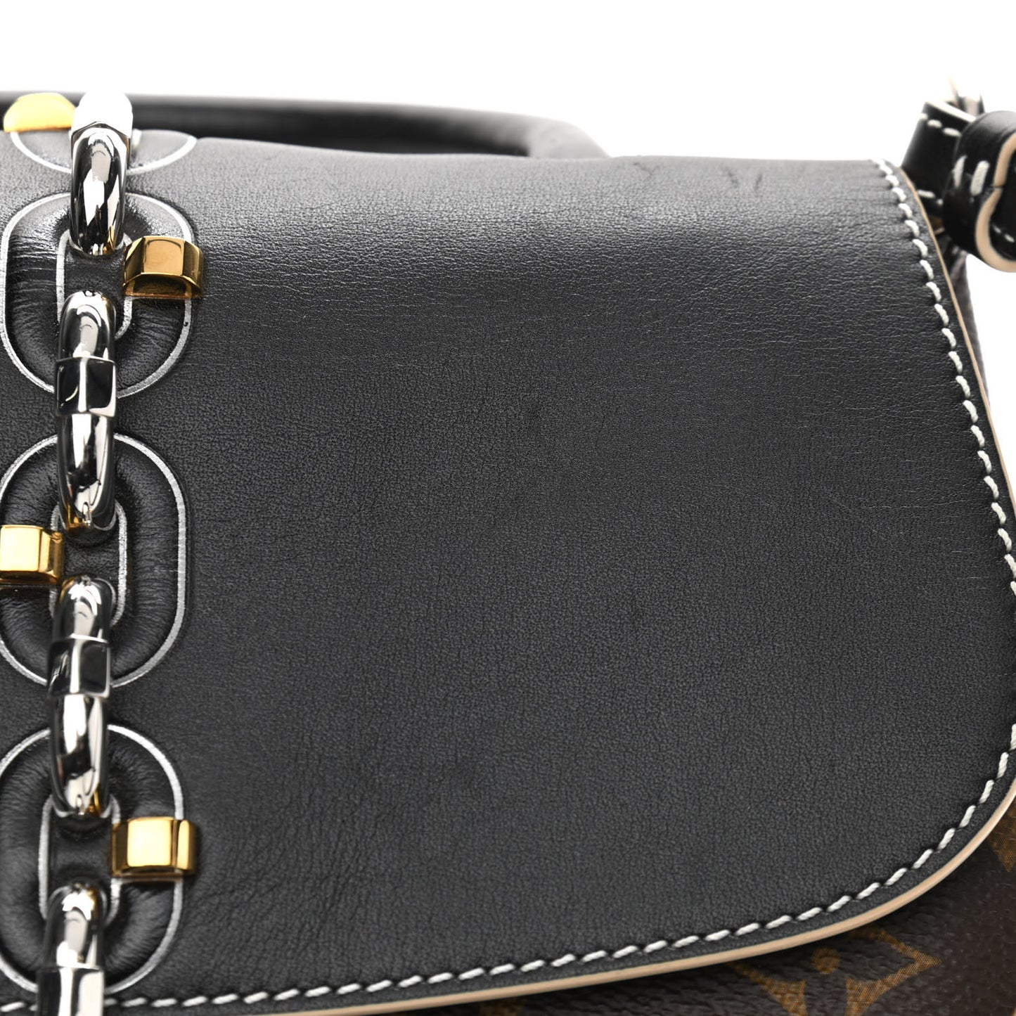 Calfskin Monogram Chain It Bag PM Black