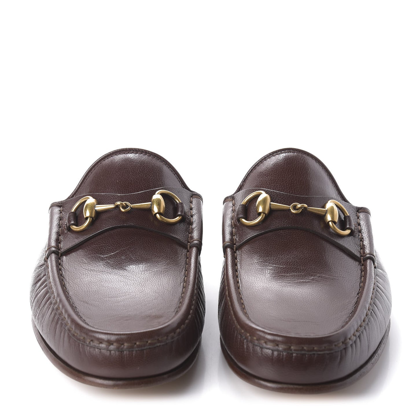Goatskin Mens Horsebit Slippers 9 Light Brown