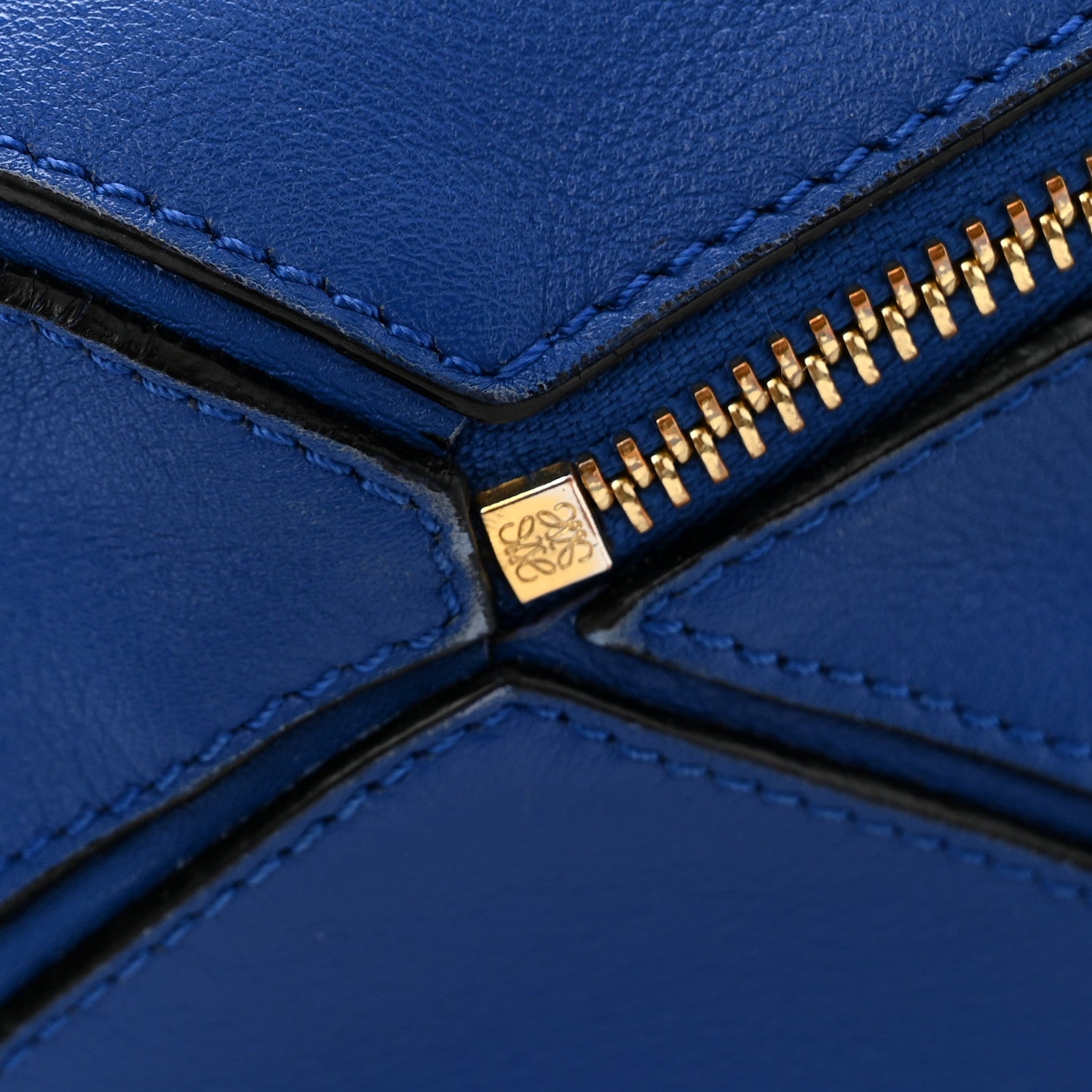 Loewe Calfskin Medium Puzzle Bag Electric Blue 12 of 13