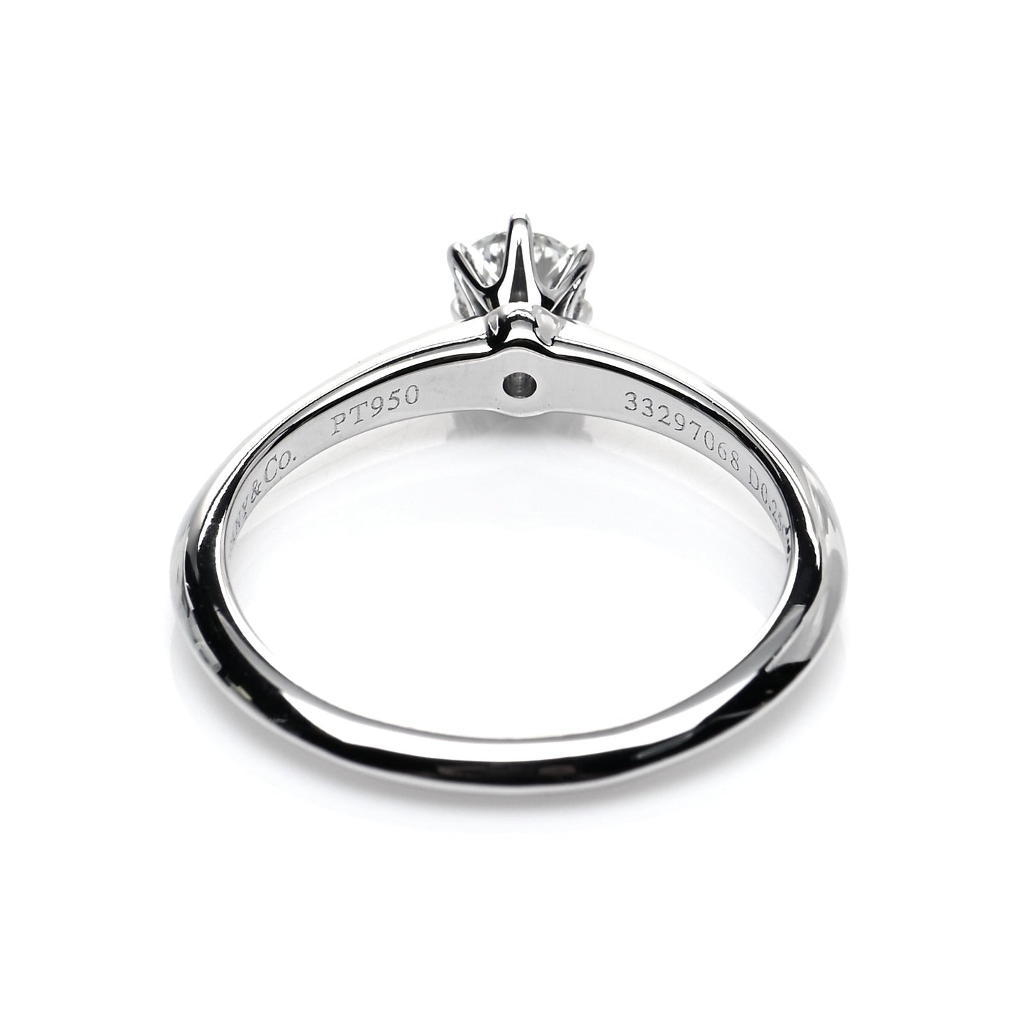 Platinum Diamond .25ct Solitaire Engagement Ring 52 6