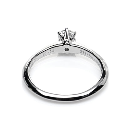 Tiffany Platinum Diamond .25ct Solitaire Engagement Ring 52 6 5 of 7