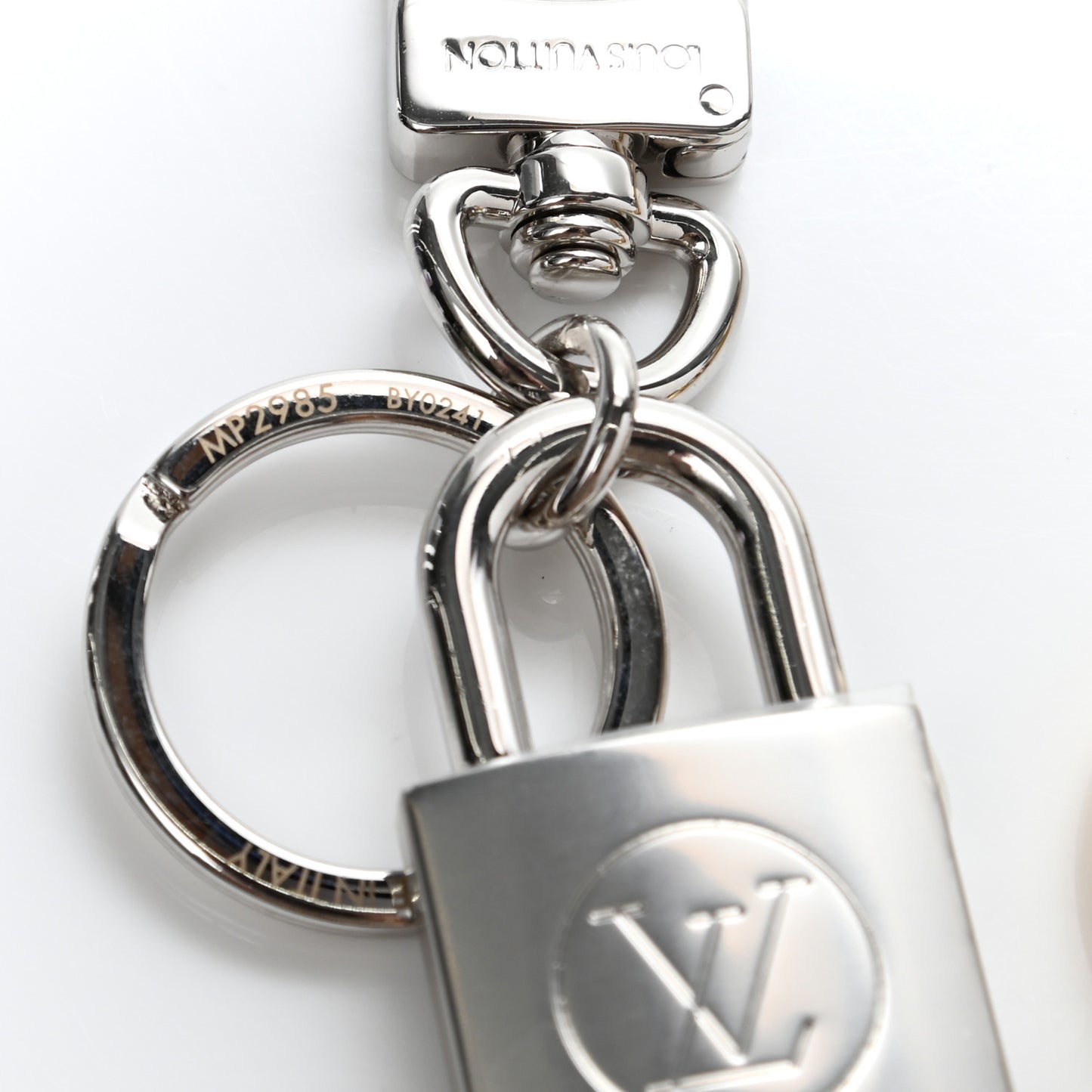 BFF Padlock Bag Charm Key Holder Gold Silver