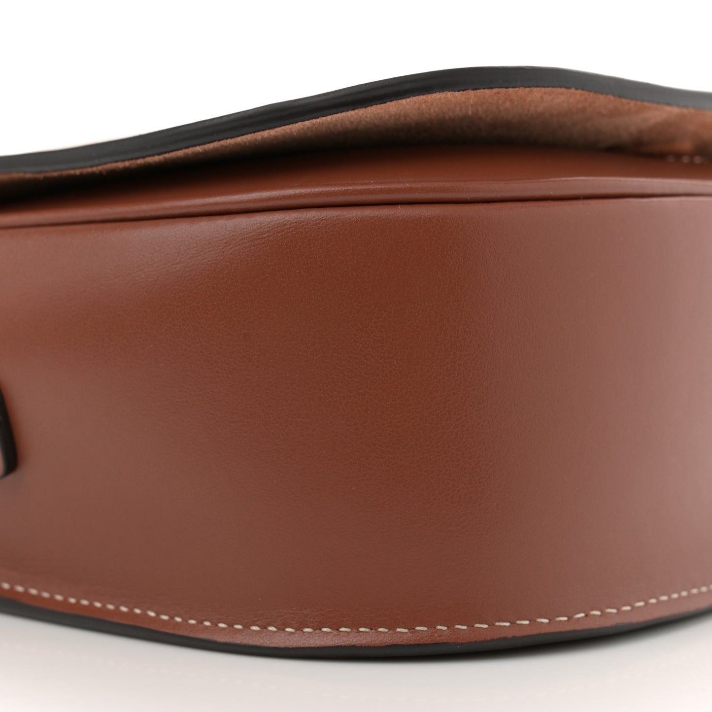 Smooth Calfskin Cuir Triomphe Folco Crossbody Bag Tan