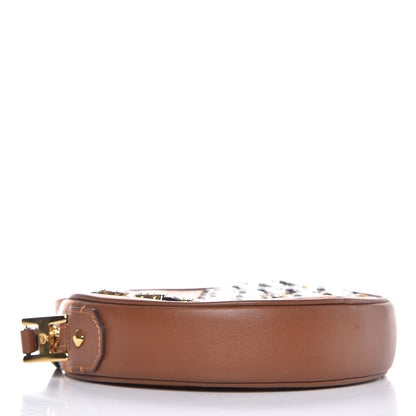 MCM Visetos Crystal M Stud Crossbody Cognac 4 of 8