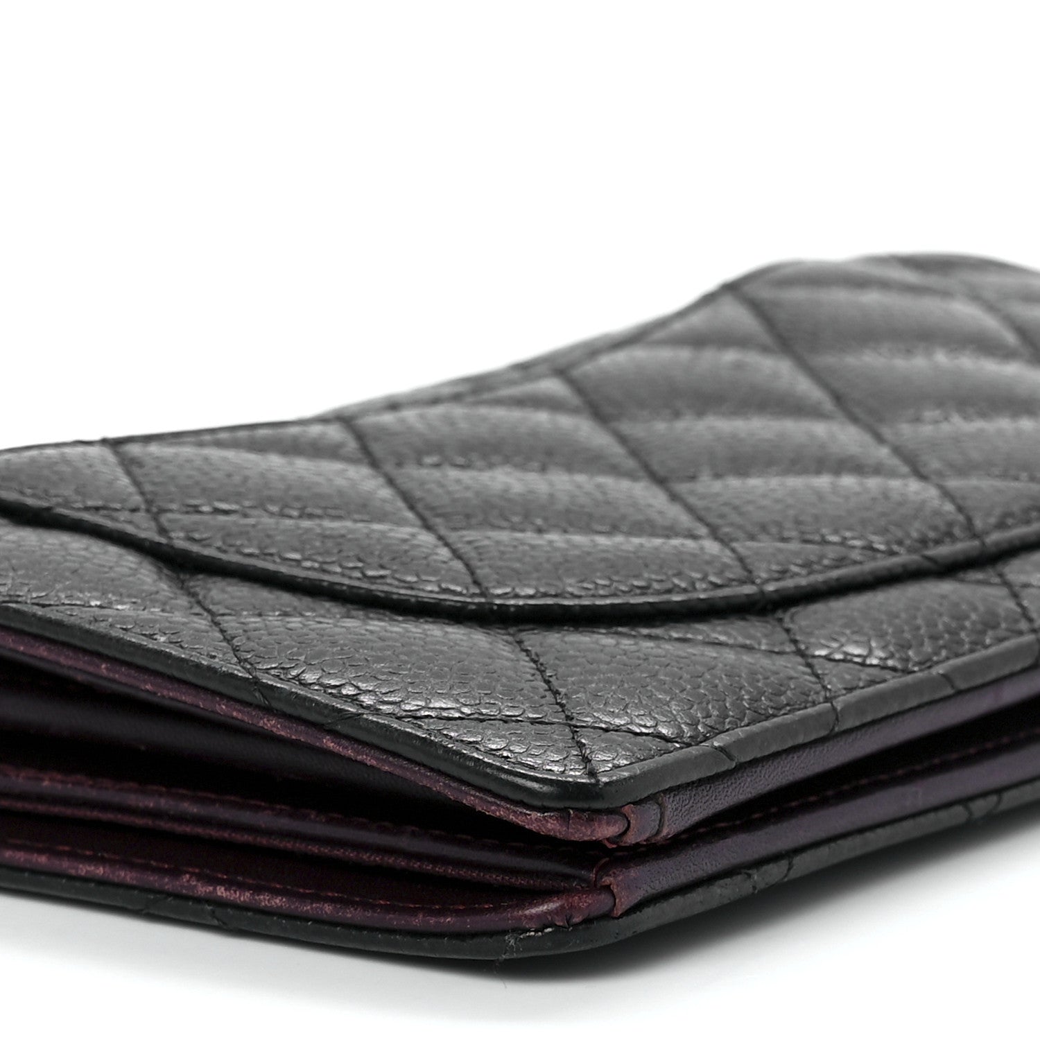 Chanel Caviar Quilted Yen Wallet Black 11 of 14
