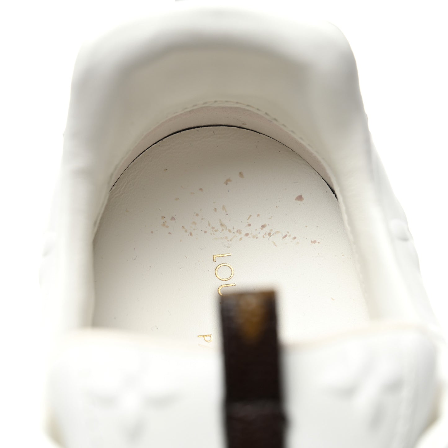 Calfskin Run Away Sneakers 38 White
