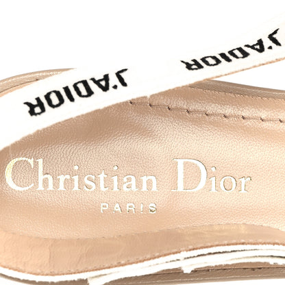 Christian Dior Technical Canvas Ribbon J'Adior Slingback Ballet Flats 40 Powder Nude 8 of 10