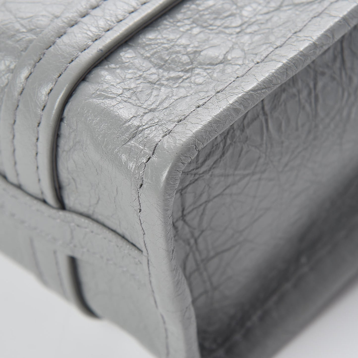 Agneau XXS Bazar Shopper Tote Gris Haussmannien