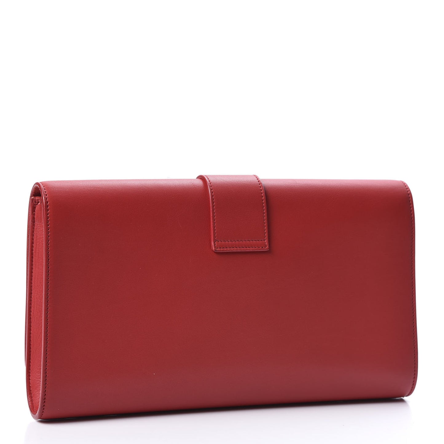 Calfskin Classic Y Ligne Clutch Red