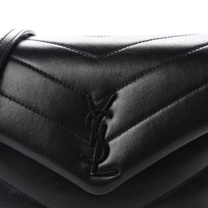 Saint Laurent Calfskin Y Quilted Monogram Toy Loulou Crossbody Bag Black 13 of 13