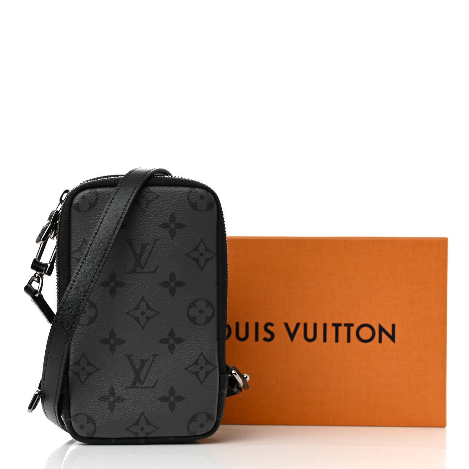 Louis Vuitton Monogram Eclipse Reverse Double Phone Pouch 11 of 11
