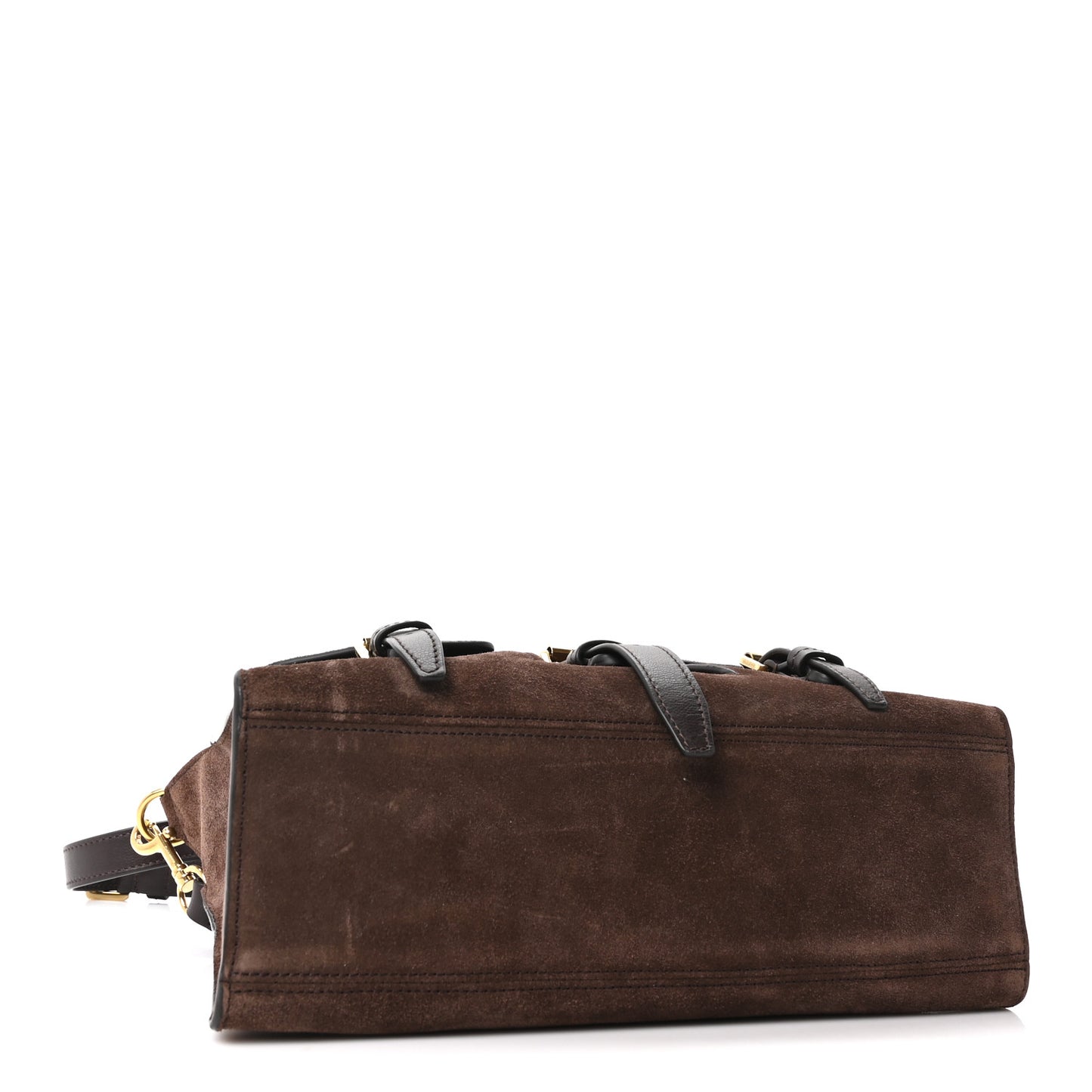 Suede Roxanne Small Satchel Chocolate