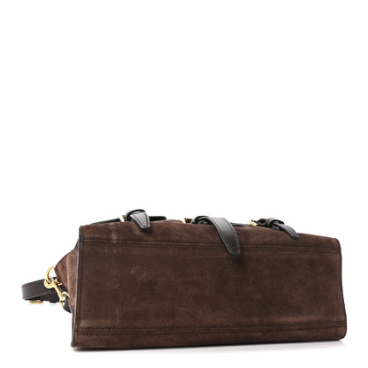 Mulberry Suede Roxanne Small Satchel Chocolate 4 of 10