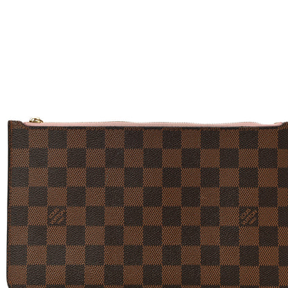 Louis Vuitton Damier Ebene Neverfull MM GM Pochette Rose Ballerine 8 of 10