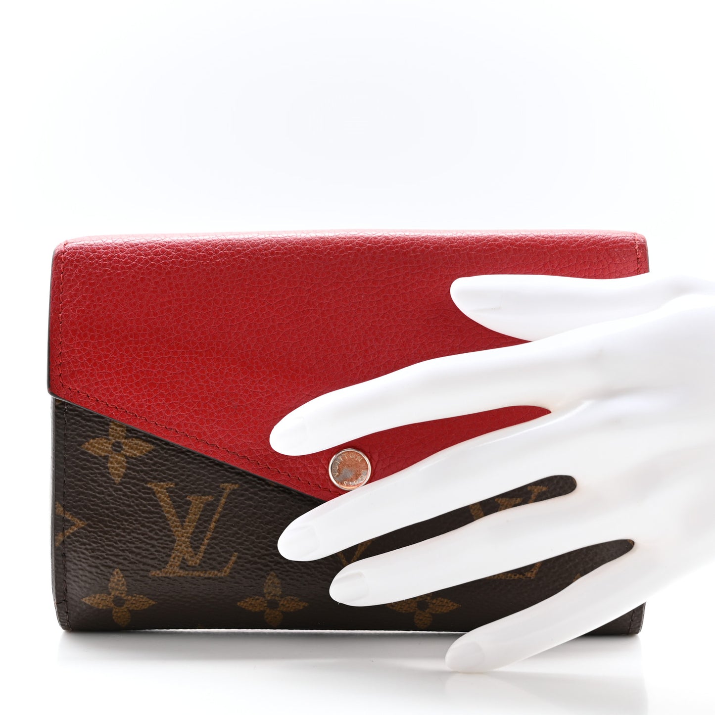 Monogram Pallas Compact Wallet Cherry