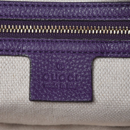 Gucci Pebbled Calfskin Soho Hobo Shine Purple 5 of 9