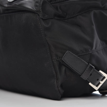 Prada Tessuto Nylon Saffiano Robot Backpack Black 11 of 12