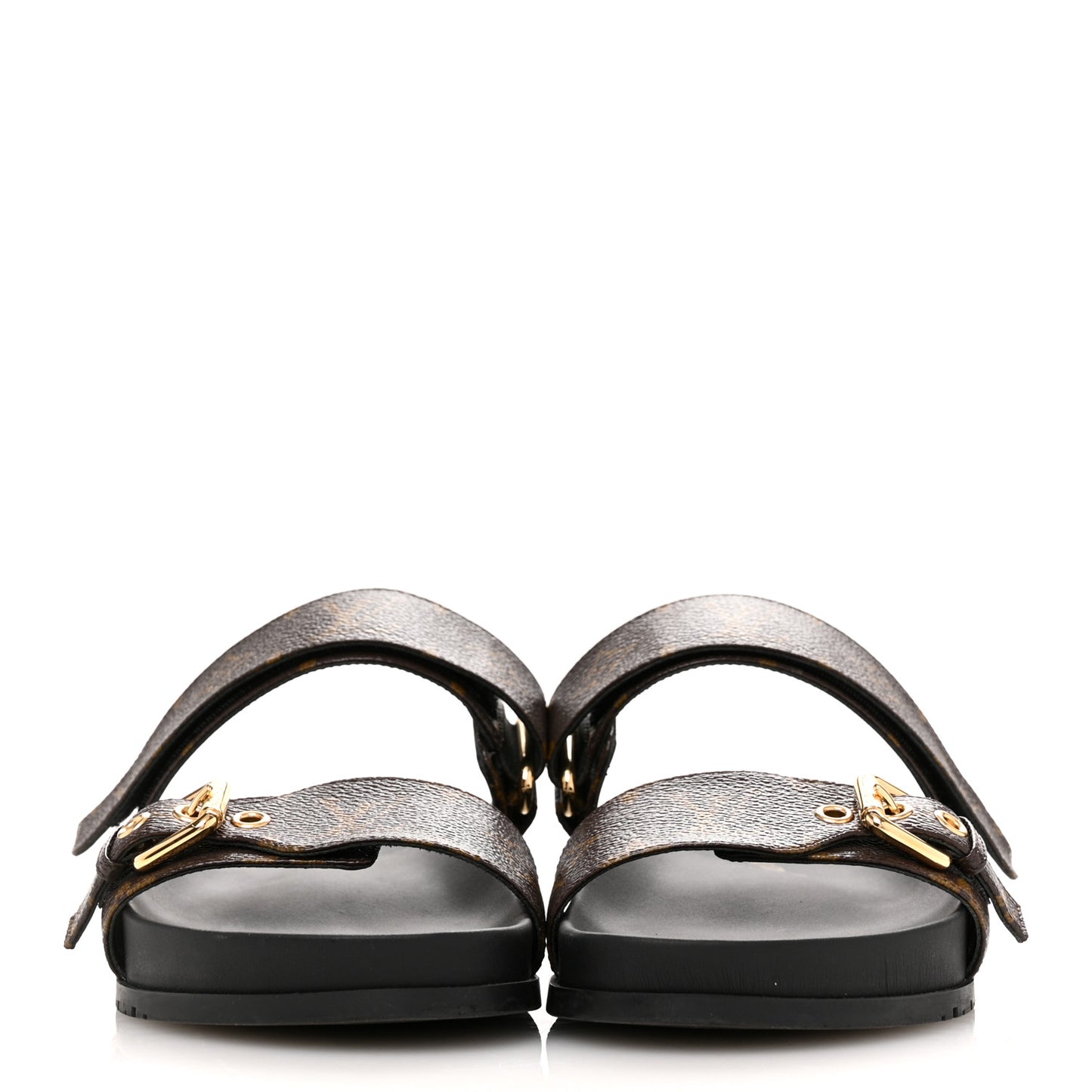 Monogram Bom Dia Mule Sandals 39.5 Black