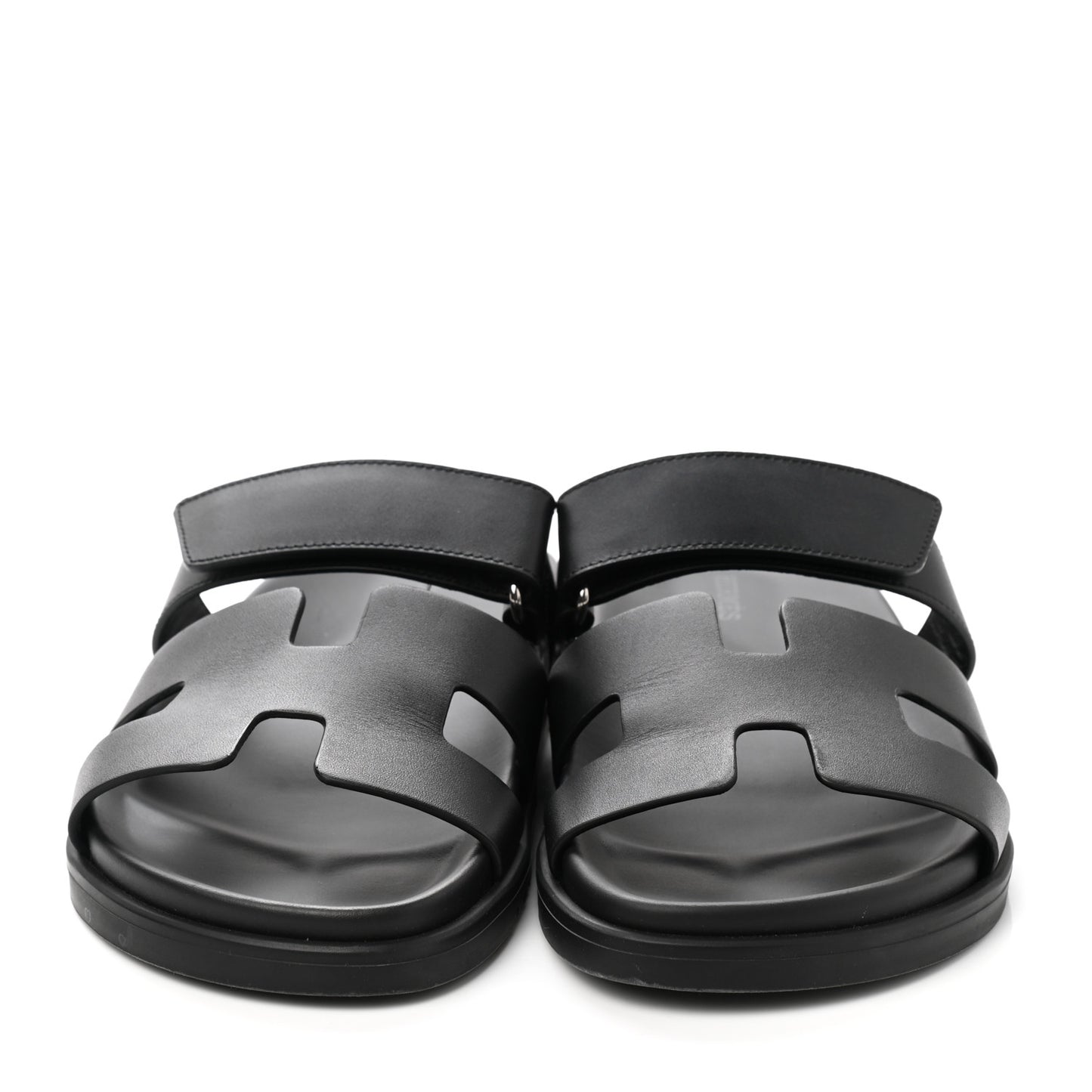 Calfskin Womens Chypre Sandals 38.5 Black