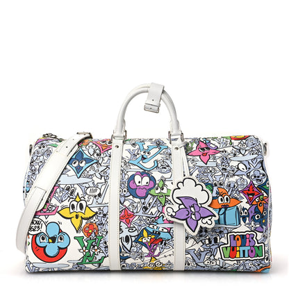 Louis Vuitton Monogram Comics Keepall Bandouliere 50 Multicolor 1 of 8