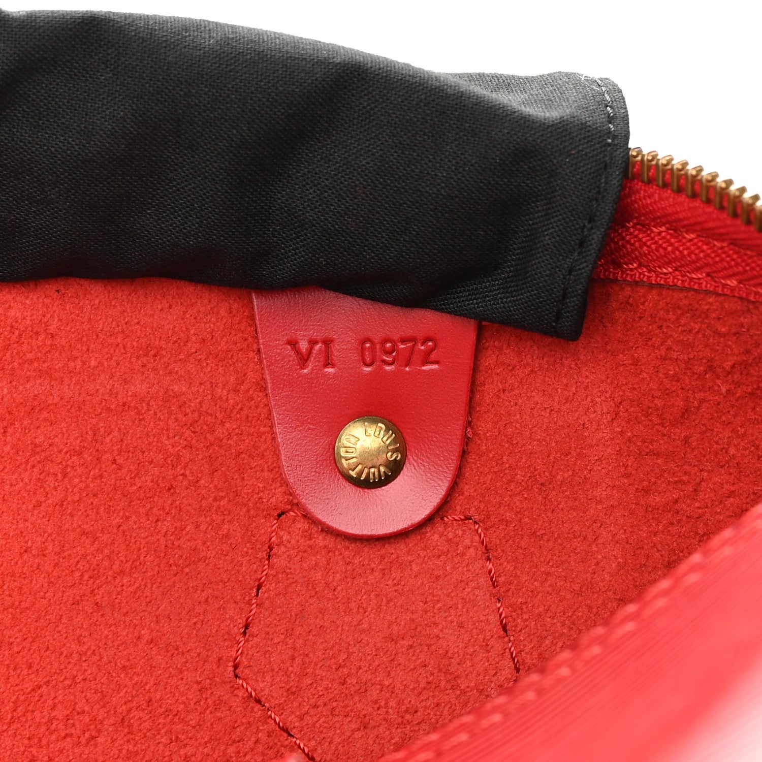 Louis Vuitton Epi Speedy 30 Castillan Red 7 of 20