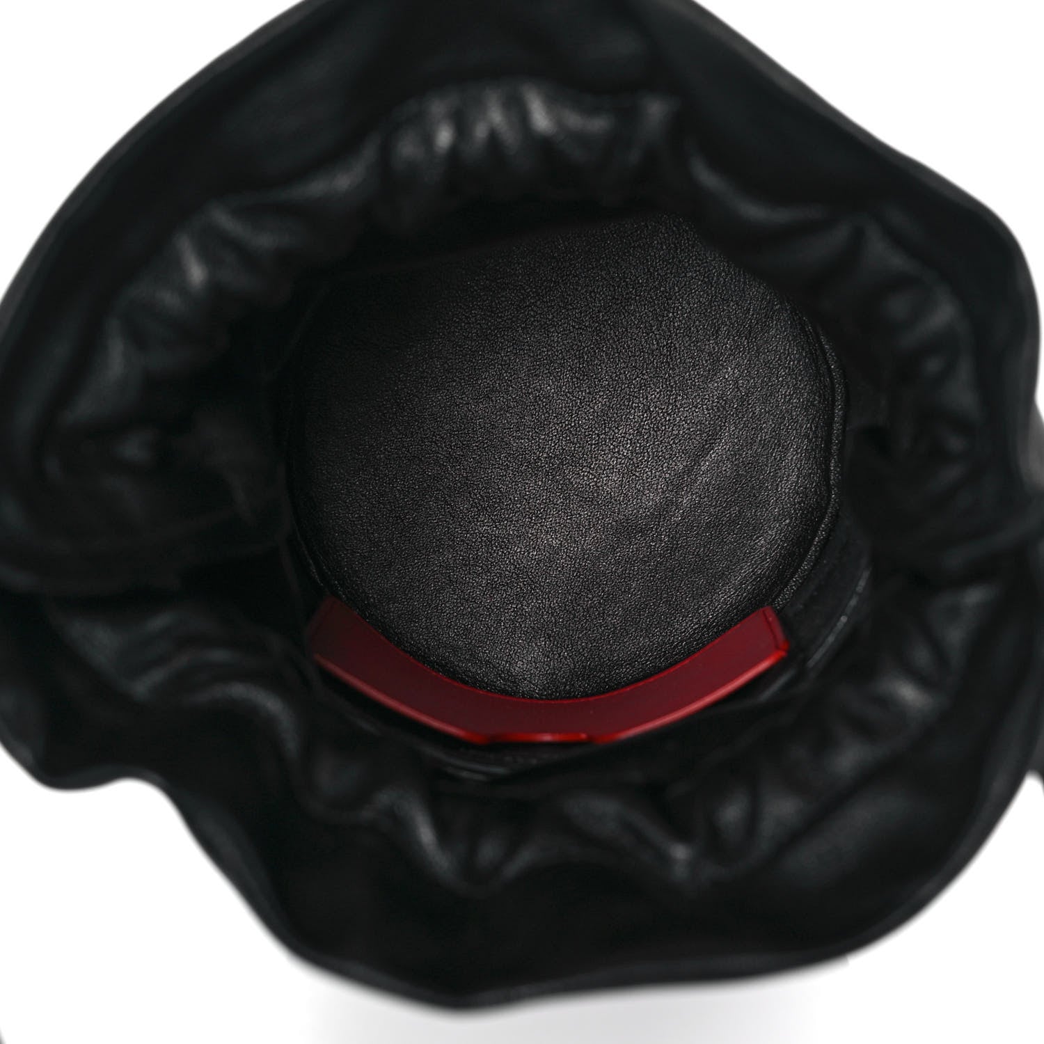 Alexander McQueen Calfskin The Soft Curve Drawstring Bag Black 4 of 7