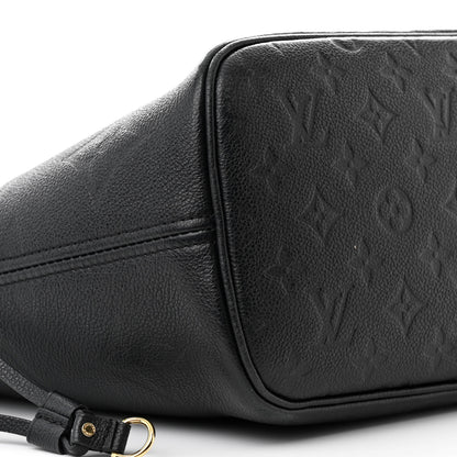 Louis Vuitton Empreinte Monogram Giant Neverfull MM    Black 10 of 13