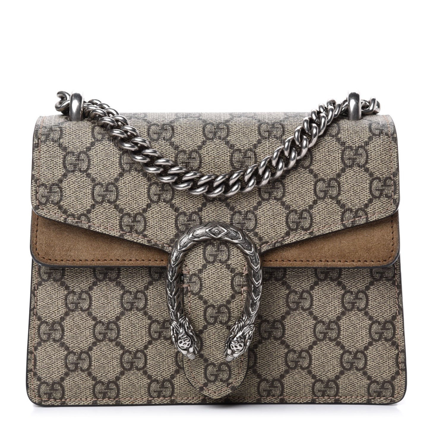 GG Supreme Monogram Mini Dionysus Shoulder Bag Taupe