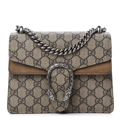 Gucci GG Supreme Monogram Mini Dionysus Shoulder Bag Taupe 1 of 10